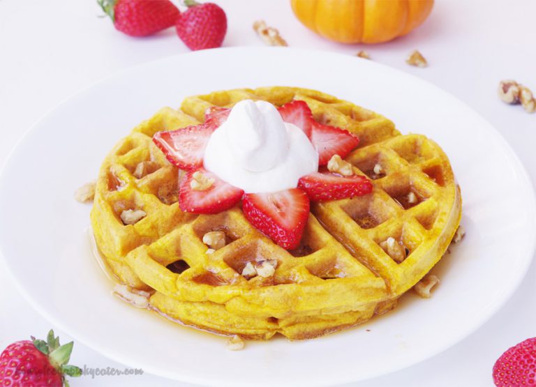 Healthy Pumpkin Waffles